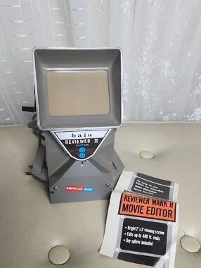 Vintage Midcentury Collectable Baia Reviewer Mark II Super-8 Movie Film Editor